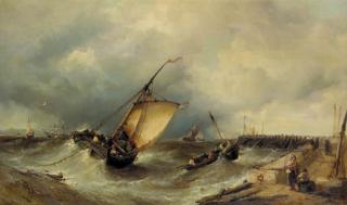 James Webb - Fishing Boats Leaving Port