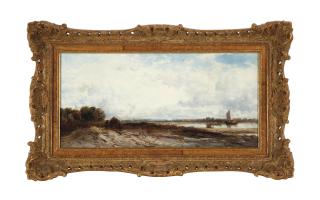 James Webb - Landscape with Calshott Castle in the distance