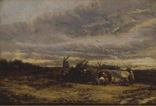 James Webb - The gypsy encampment, Suffolk