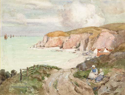 James Whitelaw Hamilton, R.S.A., R.S.W. - A fishing village