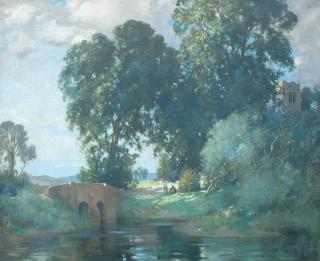 James Whitelaw Hamilton RSA RSW - Surrey Landscape