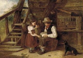 James William Cole - The pet rabbit