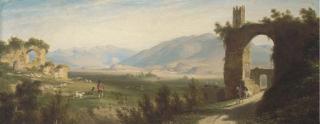 James William Giles, R.S.A. - Aqua Claudia, near Tivoli