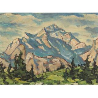 James Williamson Galloway Macdonald - Mountain Meadows Near Banff, Alberta