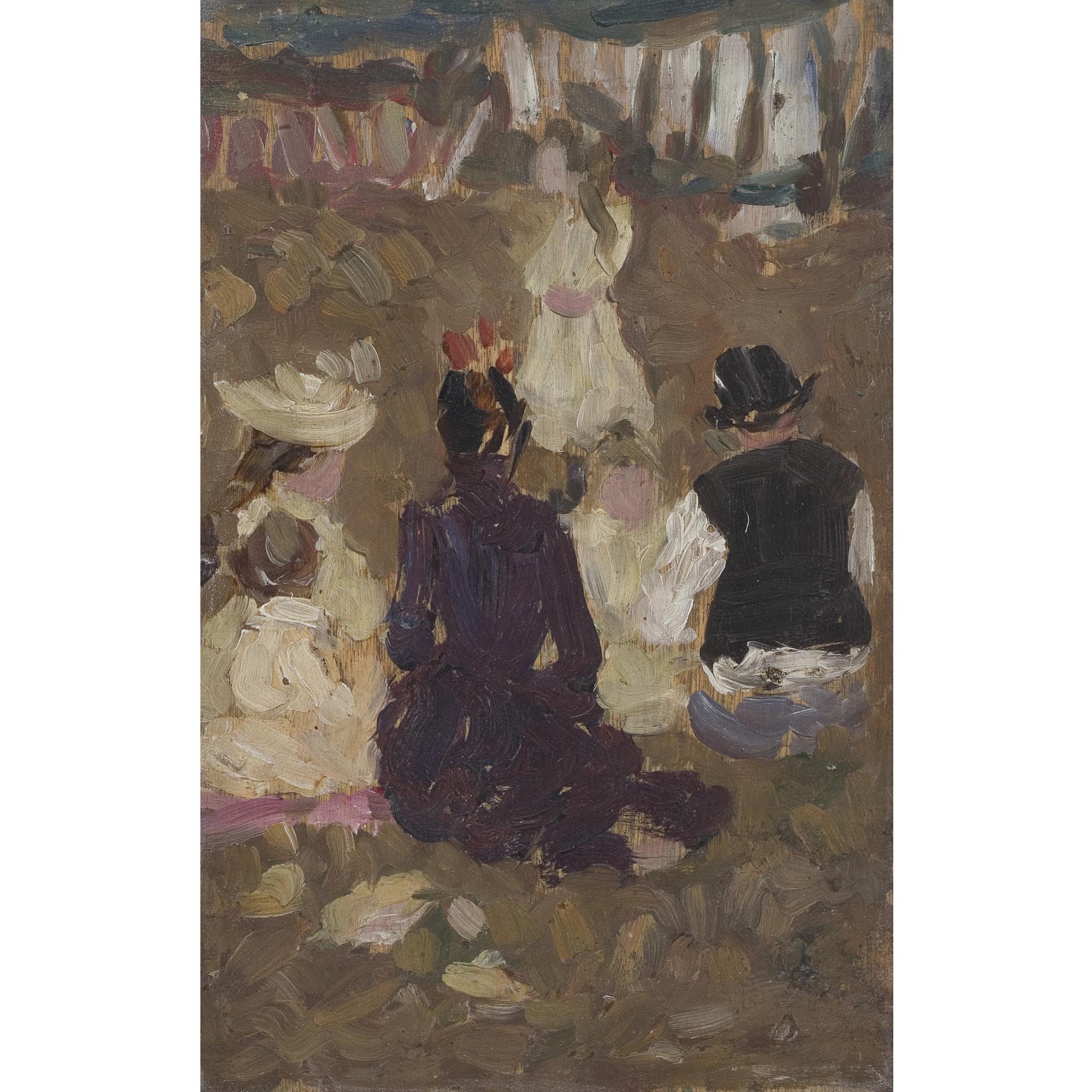 James Wilson Morrice - Seated Family In A Park