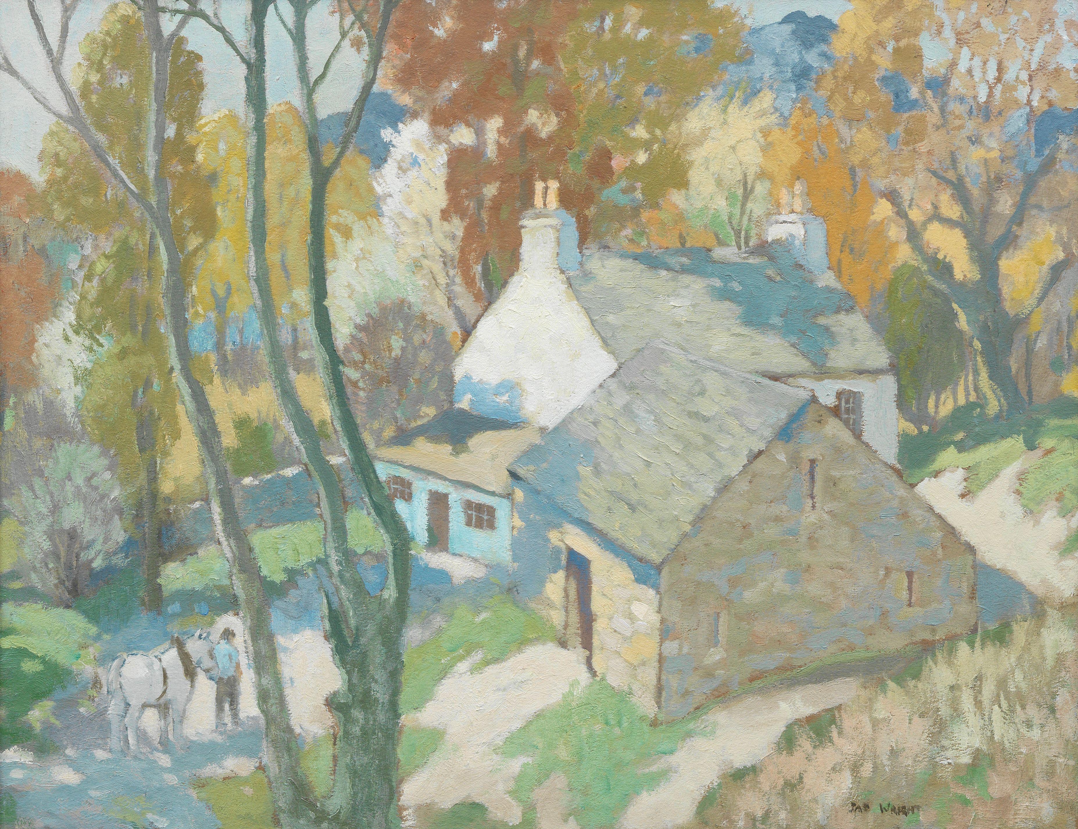 James Wright RSW - \'The Ferry House, Portincaple\'