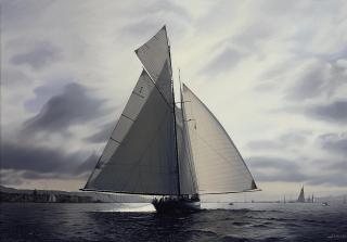 Jamie Medlin - Eleonora ghosting into St. Tropez on Thursday\'s race of Les Voiles de St. Tropez, 2007