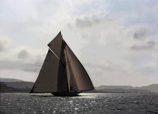 Jamie Medlin - Mariquita in light airs during Thursday\'s race of Les Voiles de St. Tropez, 2007