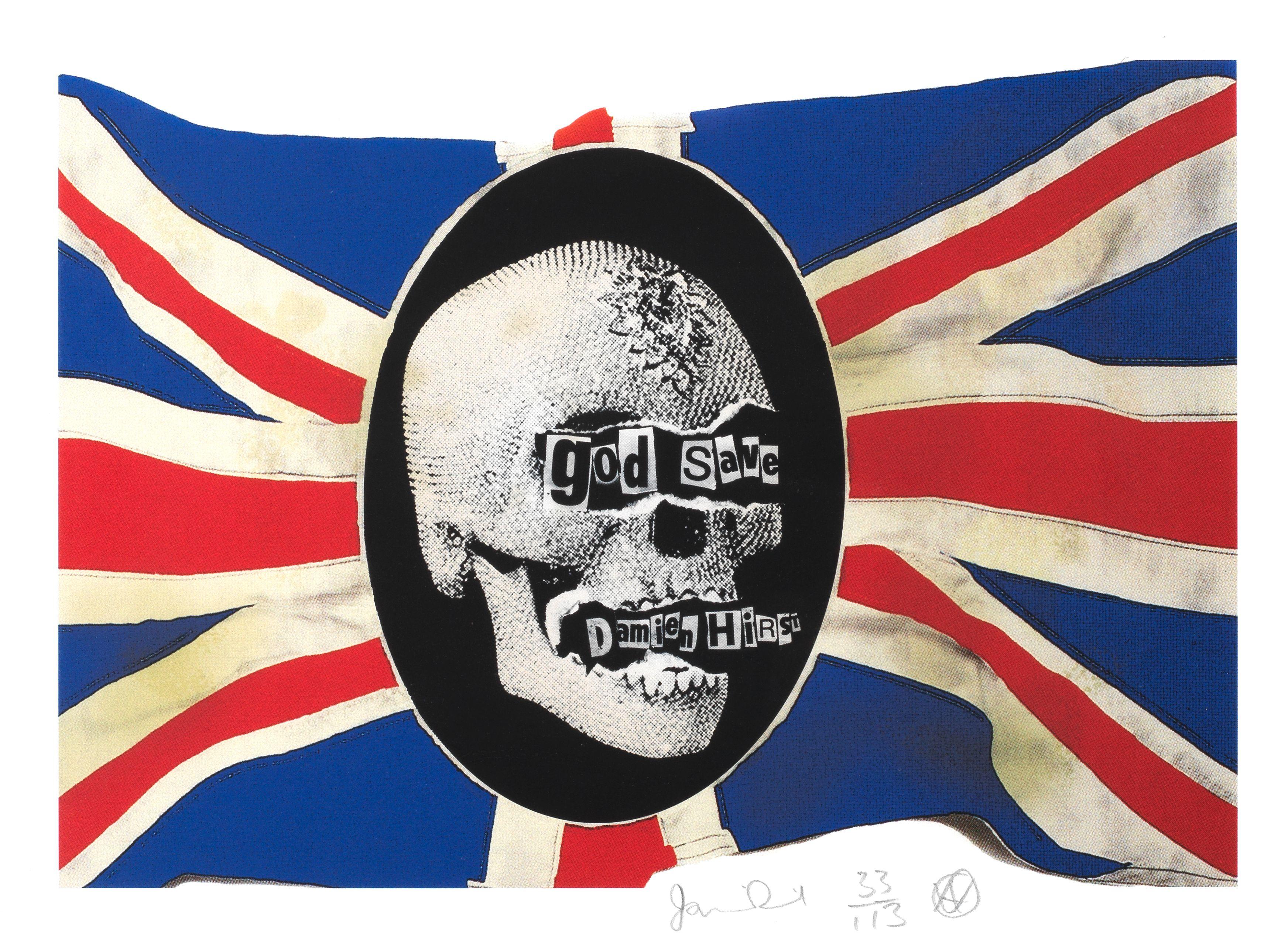 Jamie Reid - God Save Damien Hirst, circa 2008