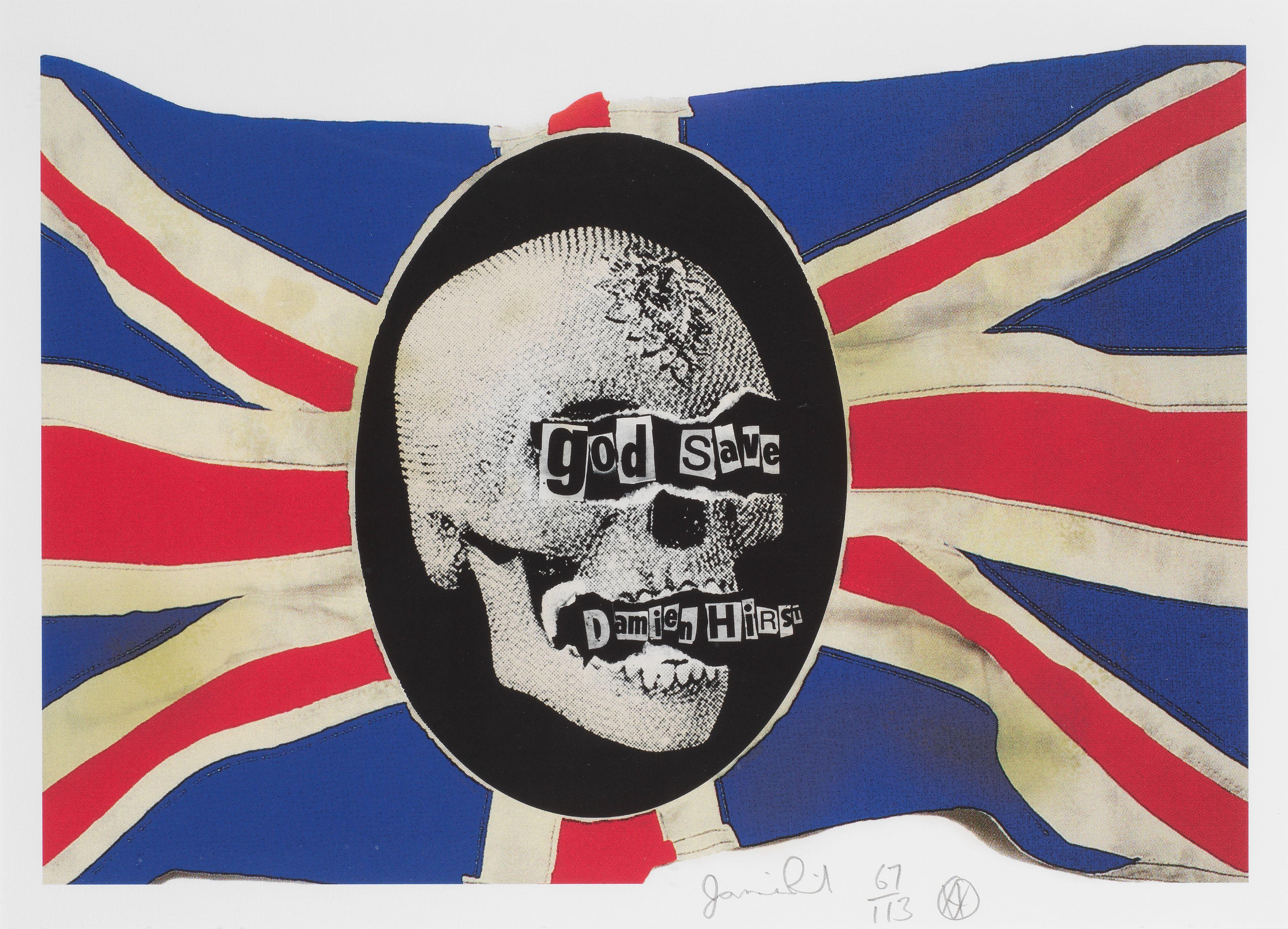 Jamie Reid - God Save Damien Hirst, circa 2008
