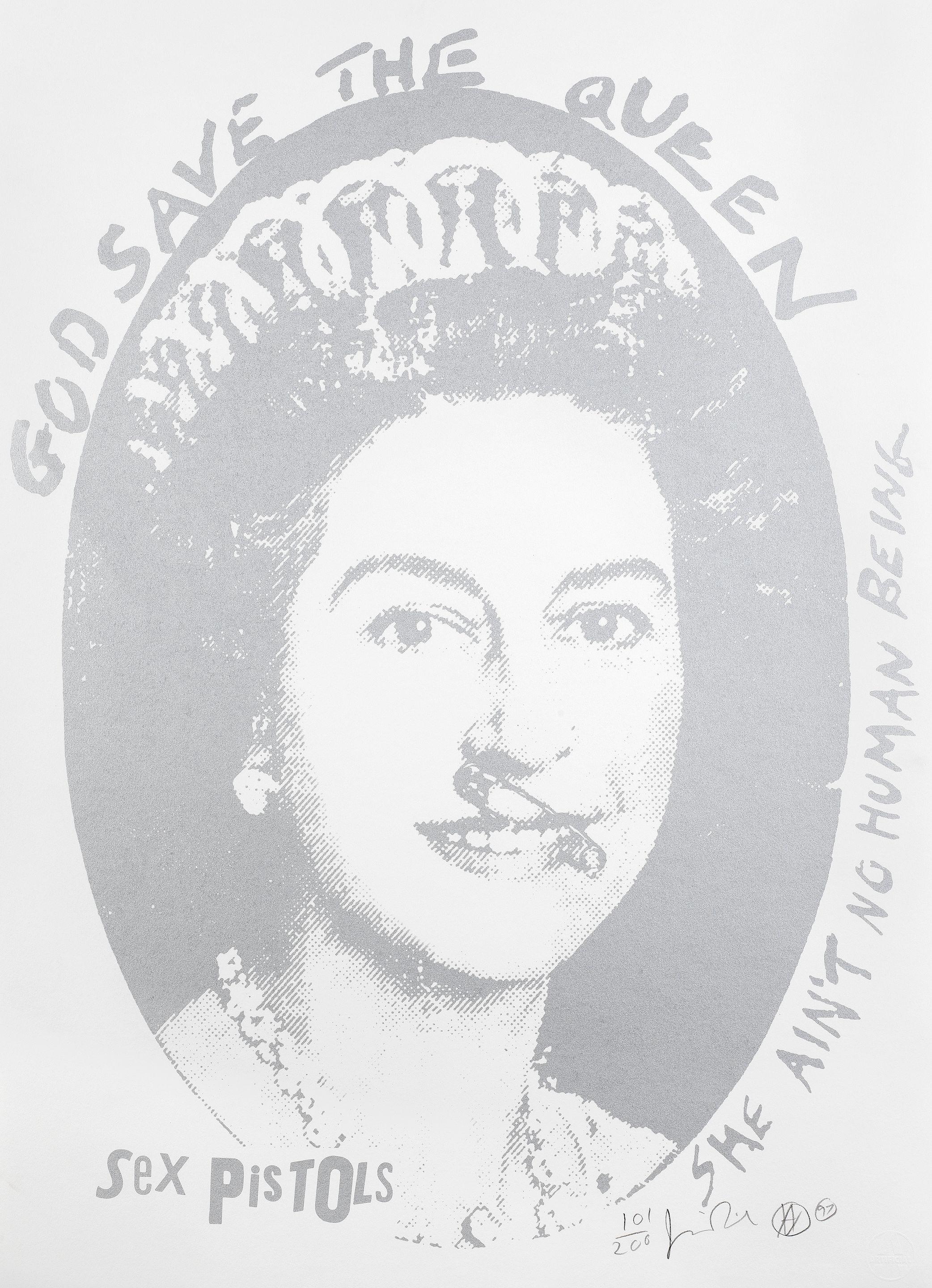 Jamie Reid - Old Queen (Silver), 1997