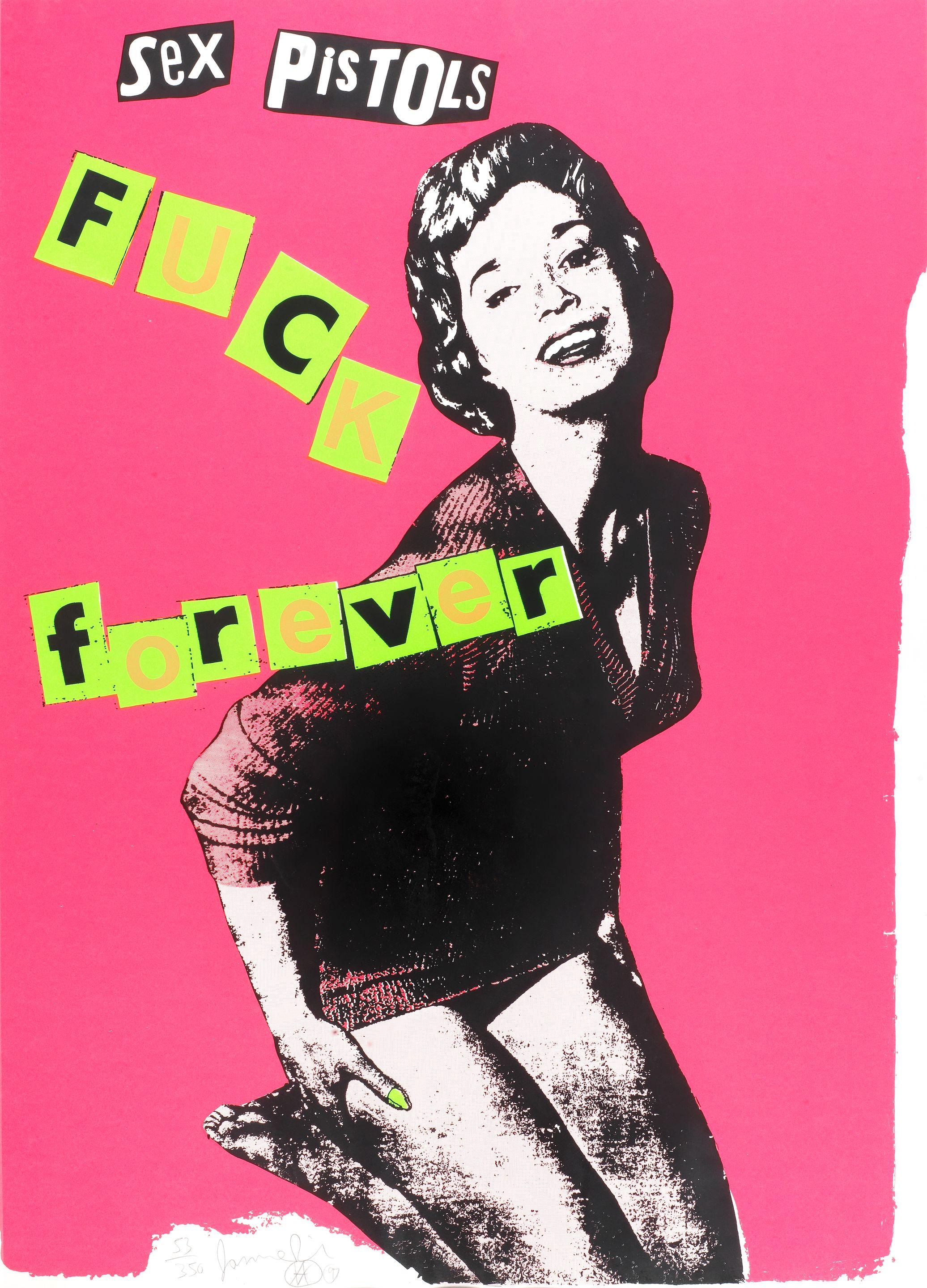 Jamie Reid - Sex Pistols: Fuck Forever (Fuchsia Colourway), 1997