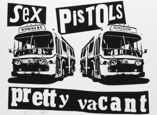 Jamie Reid - Sex Pistols: Pretty Vacant (Black & White Colourway)