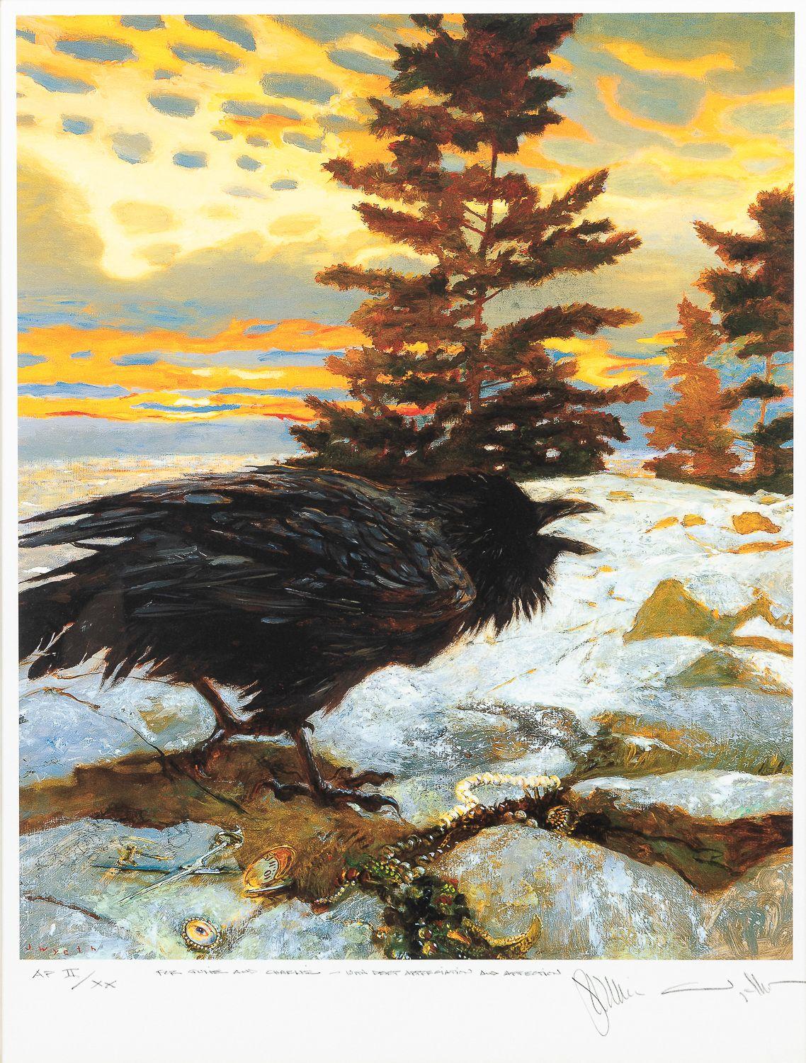 Jamie Wyeth - Crow in a Snowstorm