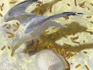 Jamie Wyeth - Gull and Krinkle Fries