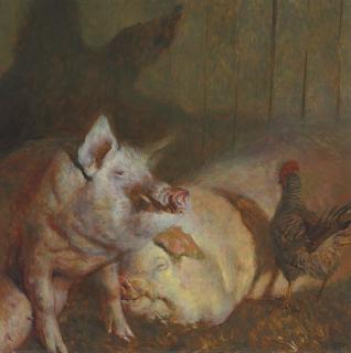 Jamie Wyeth - Night Pigs