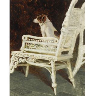 Jamie Wyeth - Yolk And The Wicker Chair