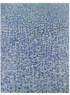 Jamil Molaeb - Fleurs Bleues (Blue Flowers)