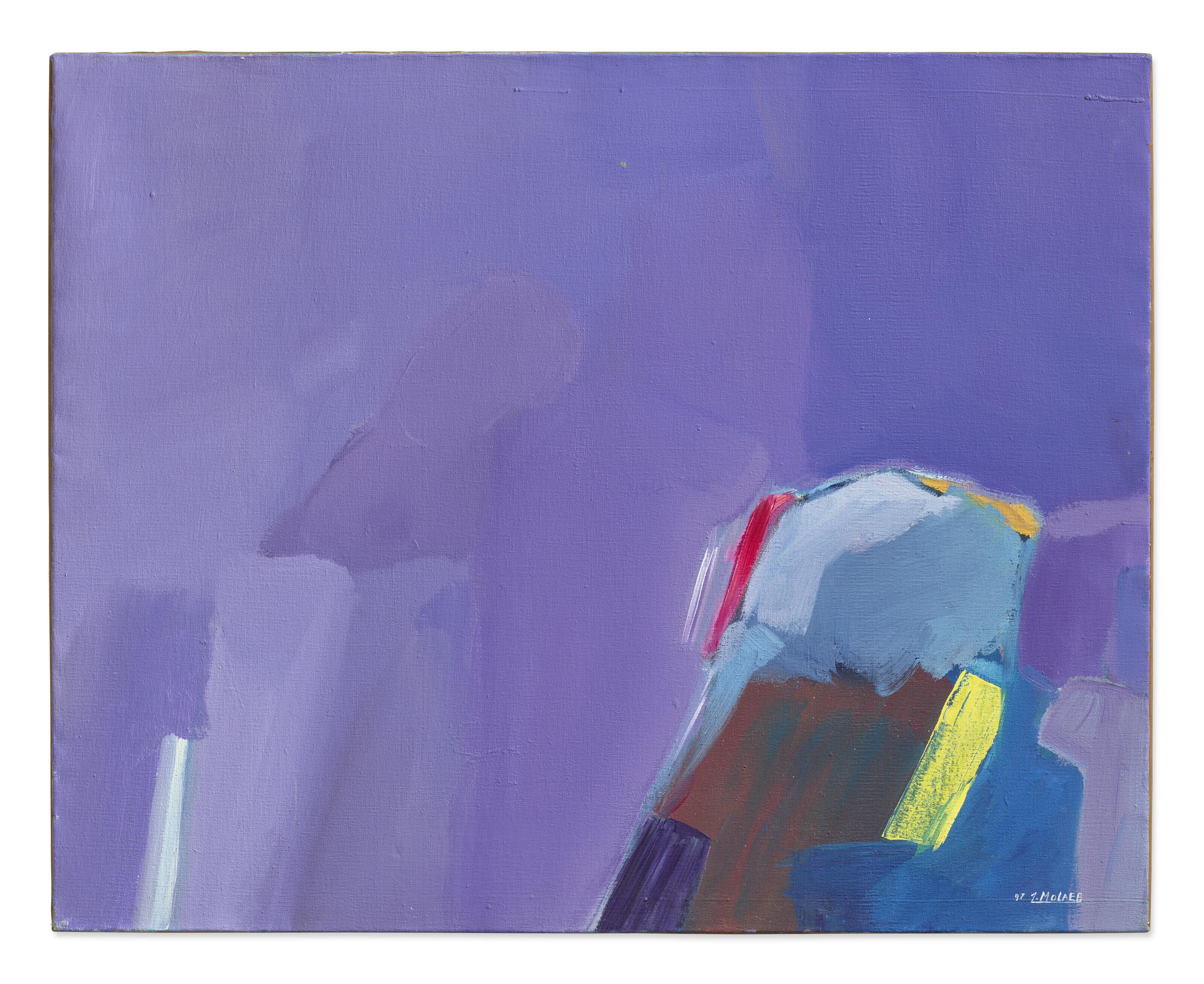 Jamil Molaeb - Purple Abstract