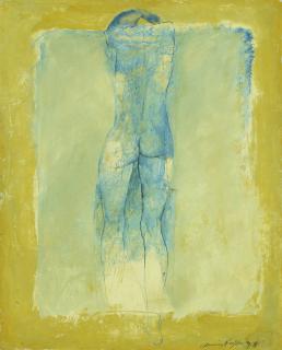 Jamil Naqsh - Untitled (Yellow Nude)