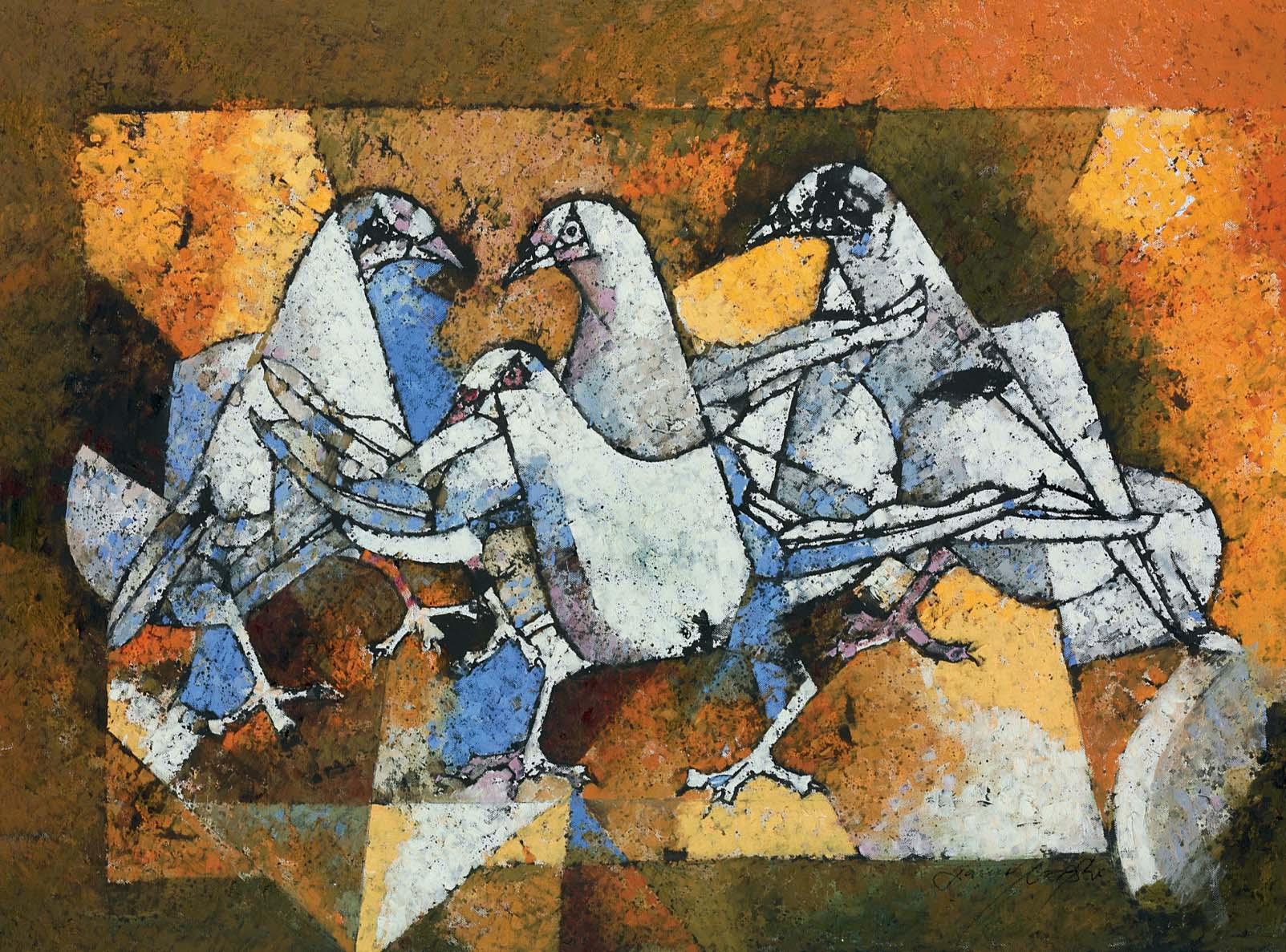 Jamil Naqsh - Untitled