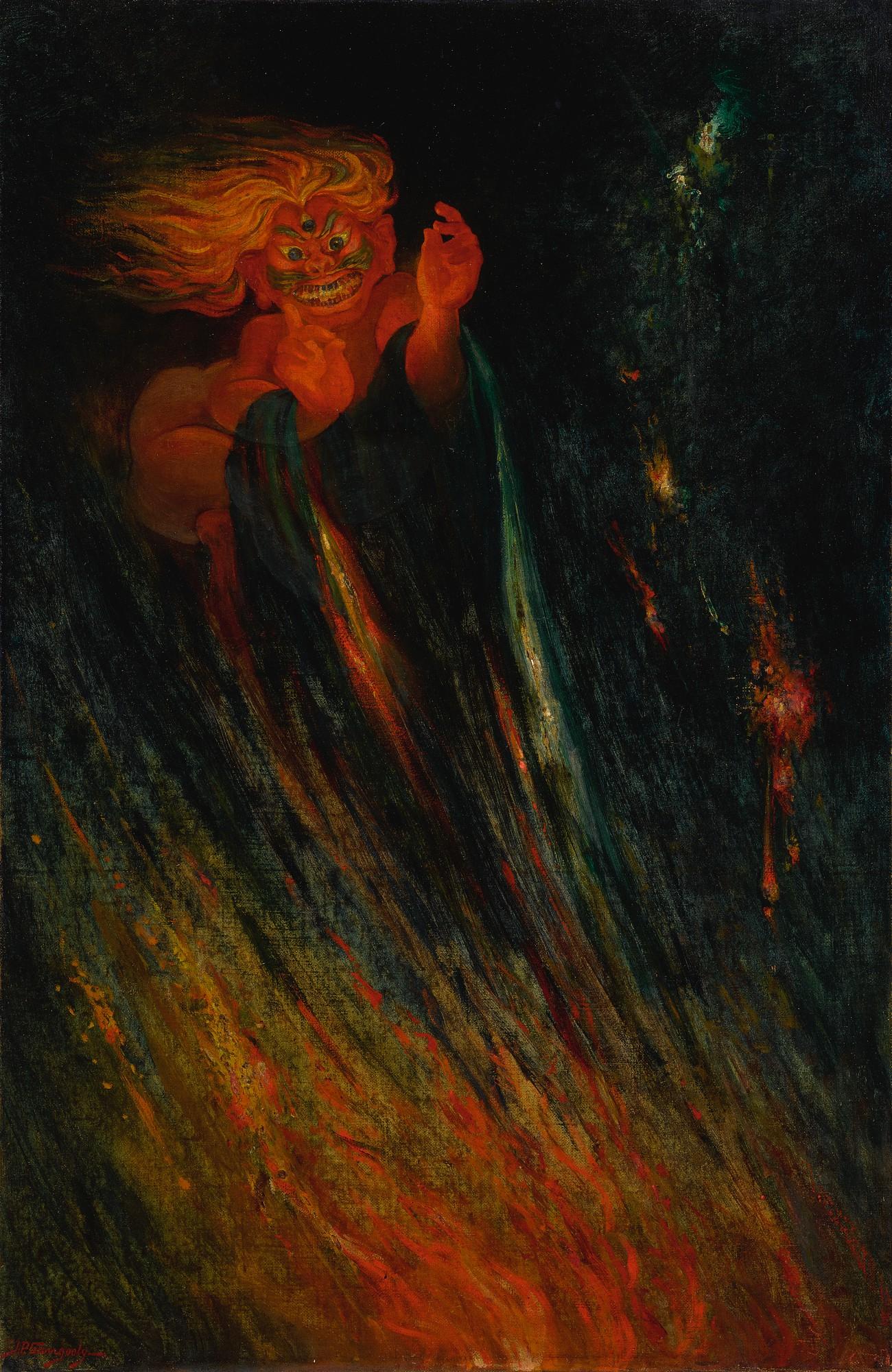 Jamini Prakash Gangooly - The Demon in my Dreadful Dream during Delirium