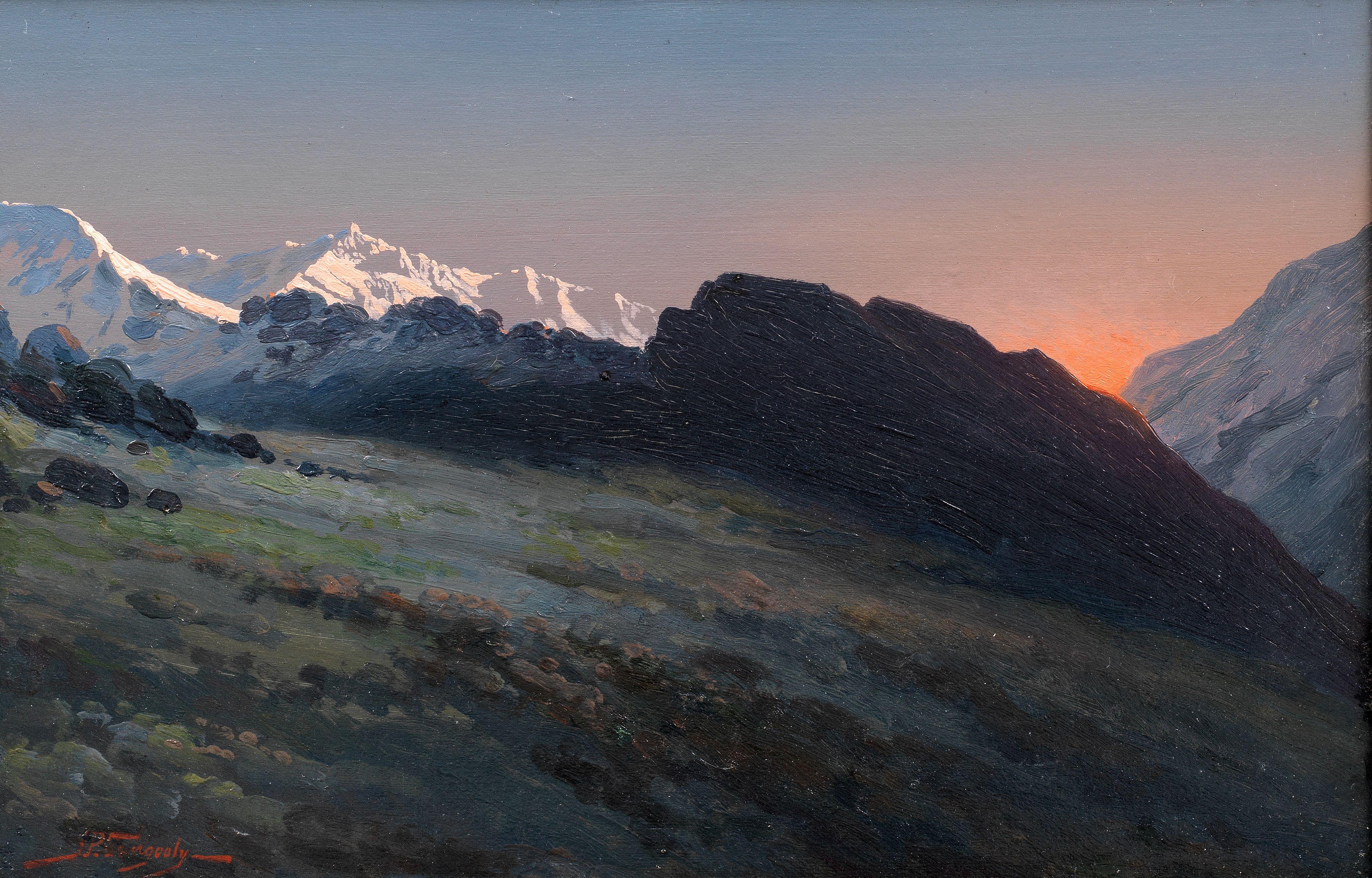Jamini Prakash Gangooly - Untitled (Himalayan Landscape)