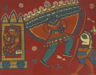 Jamini Roy - Abduction of Sita