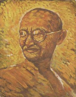Jamini Roy - Gandhi