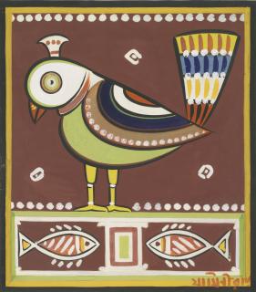 Jamini Roy - Untitled (Bird)