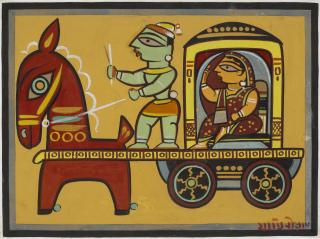 Jamini Roy - Untitled (Chariot)