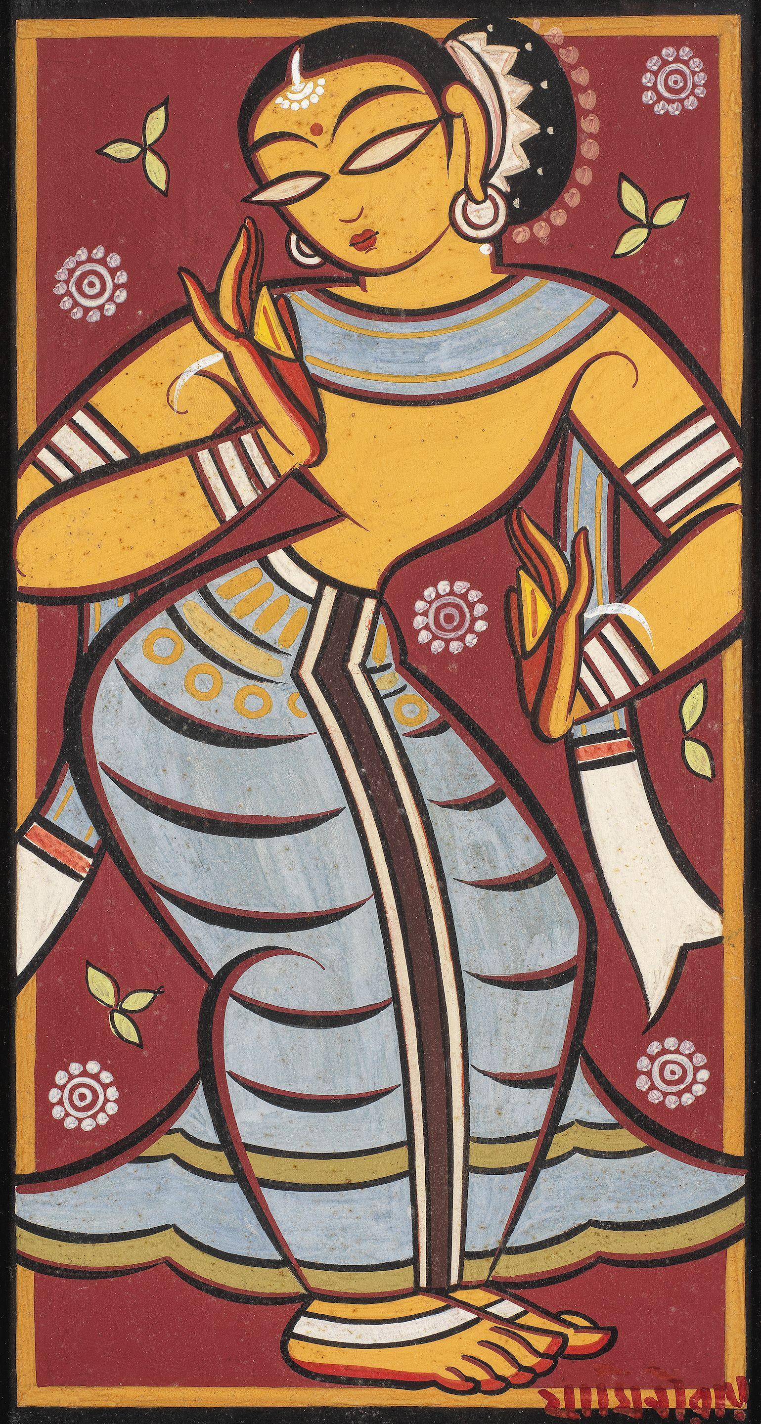 Jamini Roy - Untitled (Dancing Yogini)