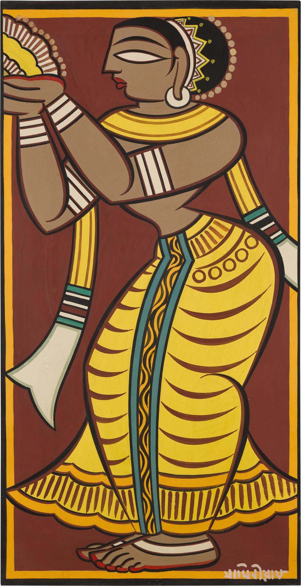 Jamini Roy - Untitled (Gopini)