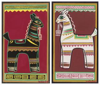 Jamini Roy - Untitled (Horses)