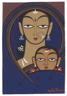 Jamini Roy - Untitled (Madonna And Child)