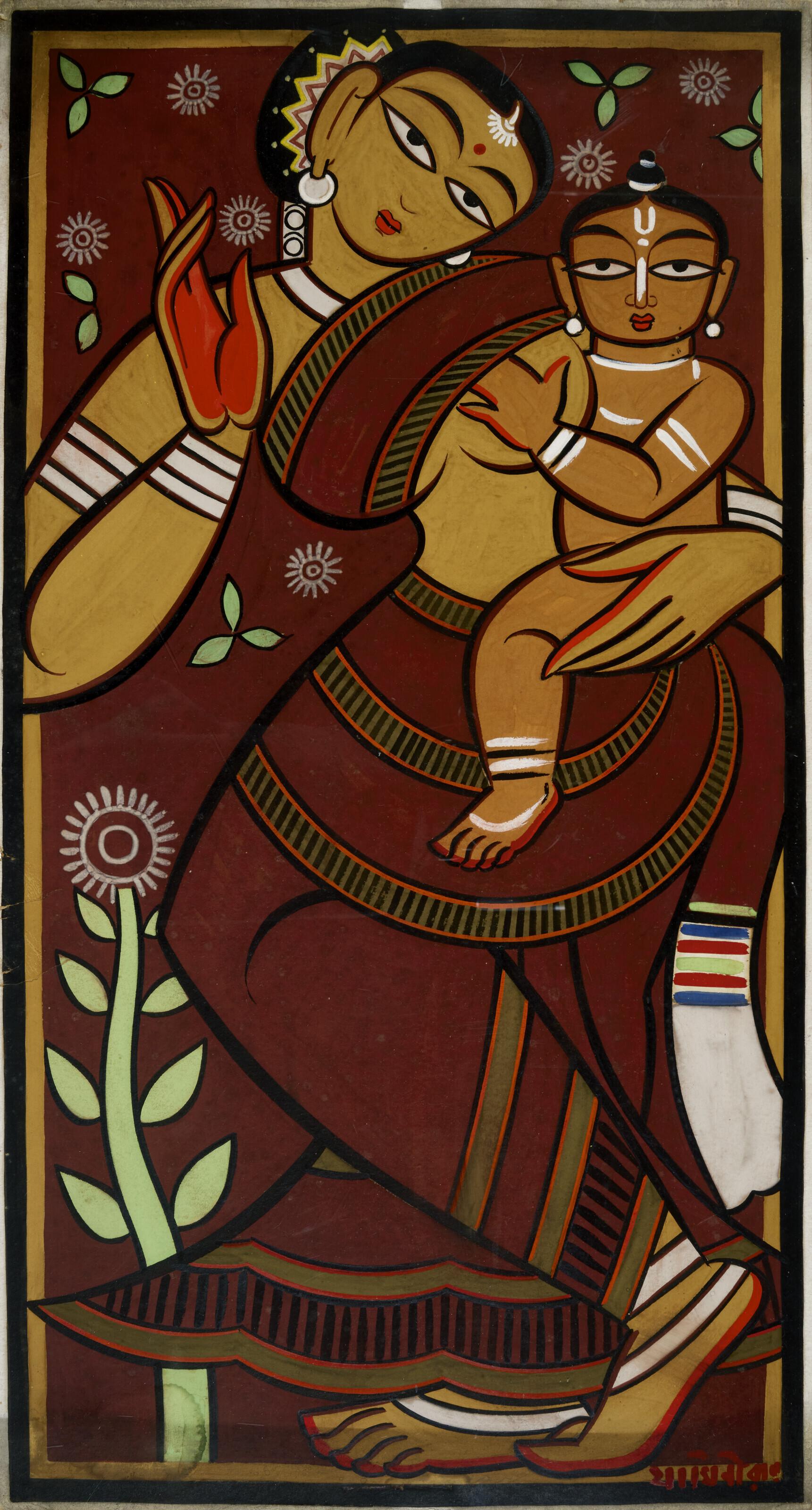 Jamini Roy - Untitled (Mother And Child)
