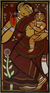 Jamini Roy - Untitled (Mother And Child)