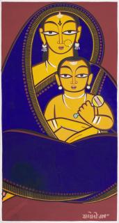 Jamini Roy - Untitled (Mother and Child)
