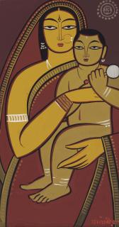 Jamini Roy - Untitled (Mother and Child)