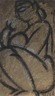 Jamini Roy - Untitled (Mother and Child)