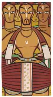 Jamini Roy - Untitled (Musicians With Drum)