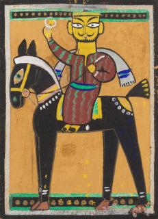 Jamini Roy - Untitled (Rider on Horseback)