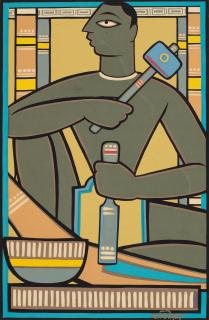 Jamini Roy - Untitled (Santhal Carver)