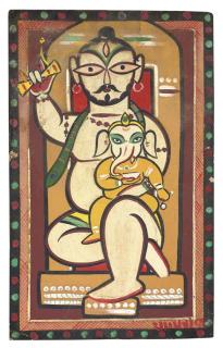 Jamini Roy - Untitled (Shivji and Ganesh)