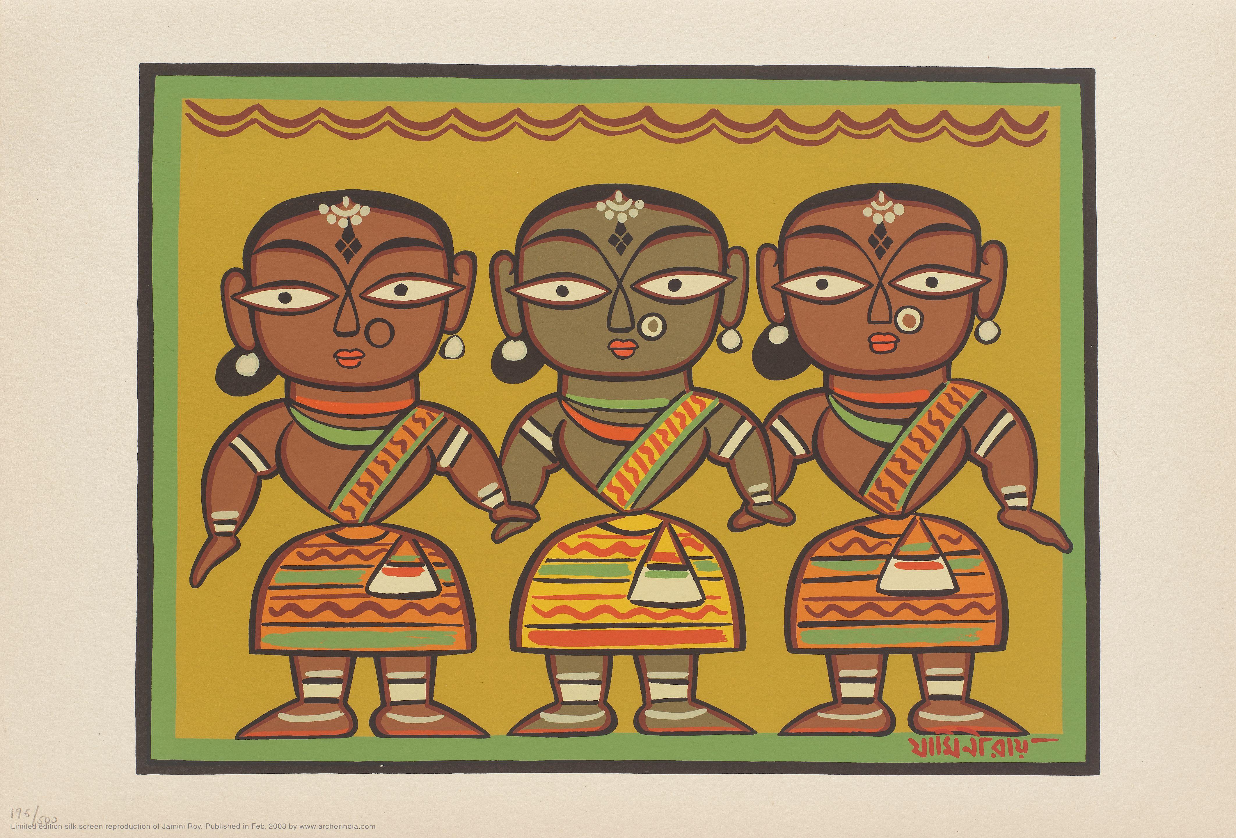 Jamini Roy - Untitled (Tribal Women)