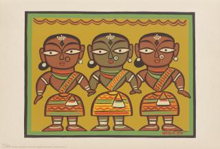 Jamini Roy - Untitled (Tribal Women)