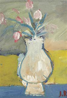 Jamini Roy - Untitled (Vase With Tulips)