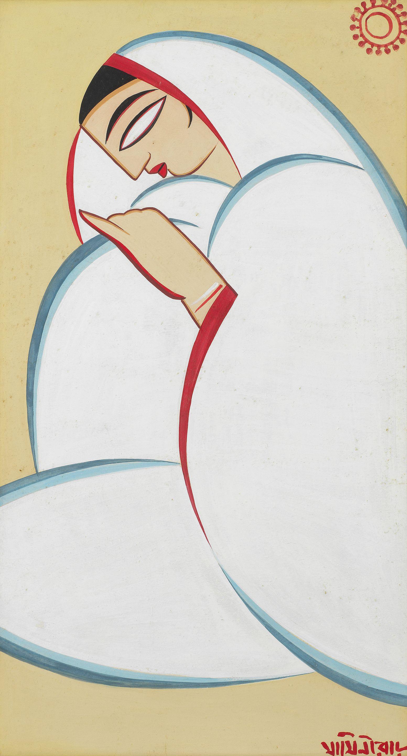 Jamini Roy - Untitled (Woman)