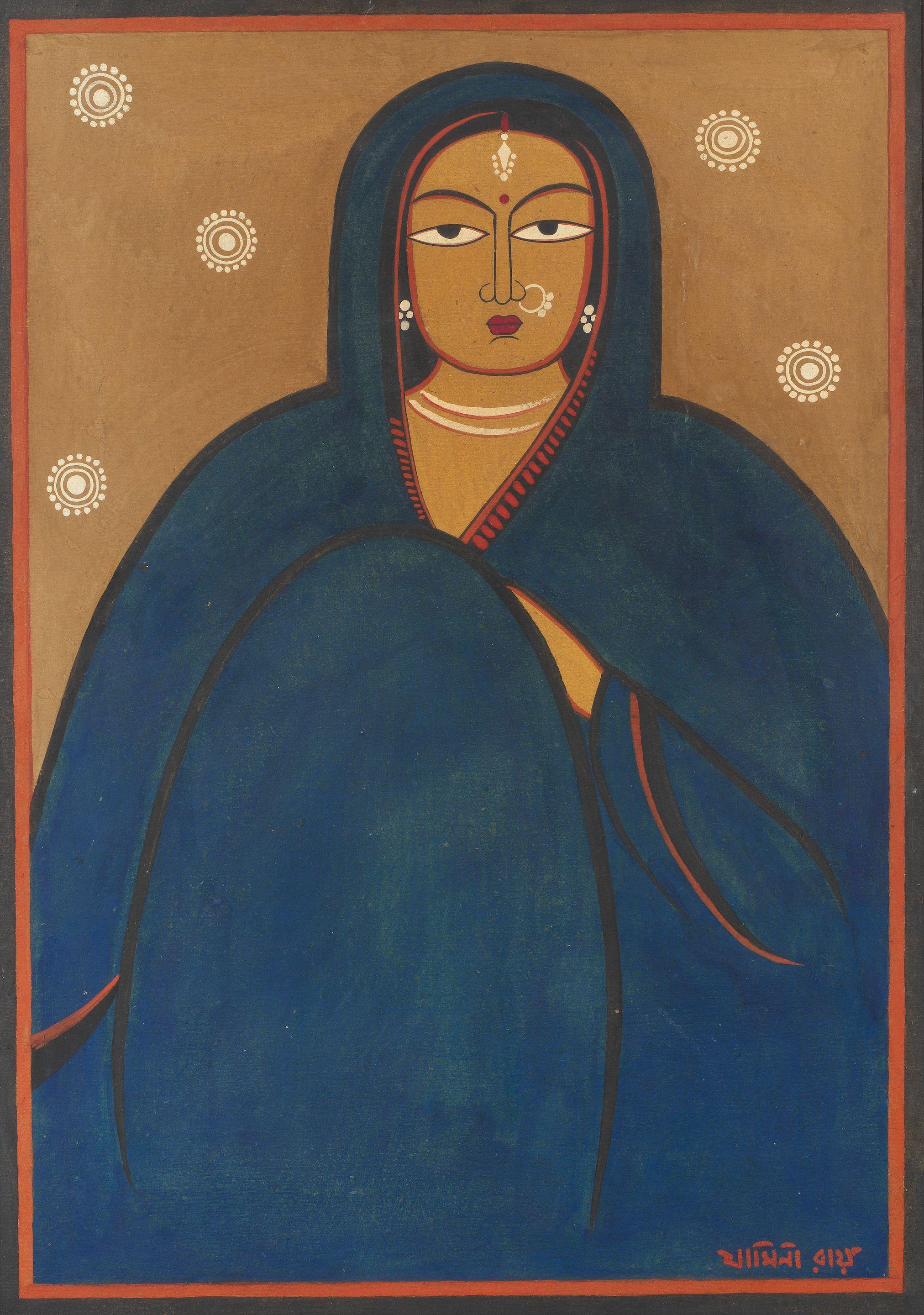 Jamini Roy - Untitled (Woman)