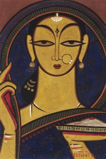 Jamini Roy - Untitled (Woman)